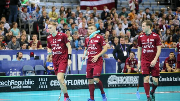 Florbols, pasaules čempionāts: Latvija - Slovākija