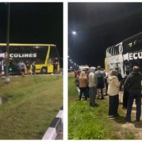 Atbildes reakcija? Krievijā aptur autobusu uz Rīgu, pasažierus izsēdina (plkst.10:33)