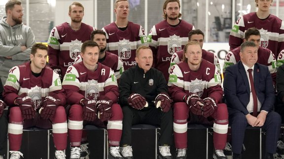 Hokejs, pasaules čempionāts 2022. Latvijas izlases fotosesija - 42