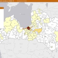 Jaunākā Covid-19 izplatības karte: Garkalnes un Salaspils novados pieaudzis saslimušo skaits