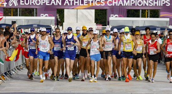 Saulgriezis ieņem 21. vietu Eiropas čempionāta vieglatlētikā 20 kilometru soļošanā