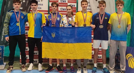 Ukrainas badmintonisti dominē U-17 vecuma Eiropas reitinga turnīrā Liepājā