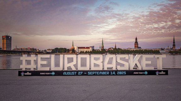 Eurobasket 2025 simbola atklāšana