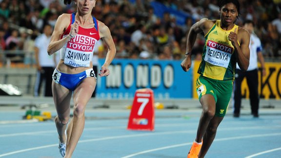 Mariya Savinova and Caster Semenya