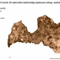 Охват вакцинацией в Латгале вырос, но остается самым низким в Латвии