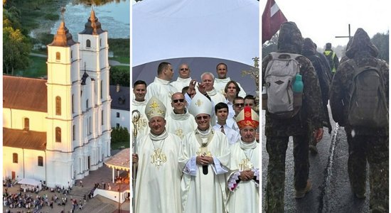 Foto un video: Aglonā svētki tuvojas kulminācijai – svētceļnieki stāsta par piedzīvoto; bīskapi lepojas