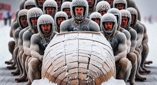 Liepājas teātra aktieri iemēģina bobsleja trasi; top jauna izrāde