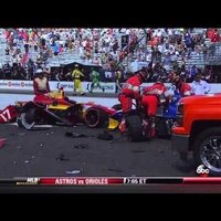 Video: Šausminoša avārija 'IndyCar'