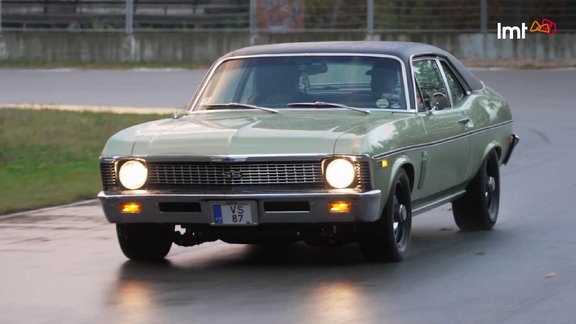 Video: Timrots izmēģina 1969. gada amerikāņu muskuļauto "Chevrolet Nova"