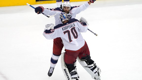 Jonas Korpisalo, Joonas Korpisalo, Blue Jackets, NHL, hokejs, 