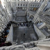 Dienas ceļojumu foto: Kāpnes uz majestātiskās Milānas katedrāles jumtu