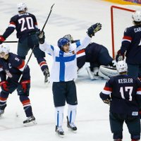 Somijas hokejisti 'sabradā' ASV un izcīna bronzas medaļas