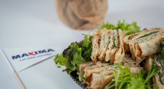 Sāļais "Napoleons" ar pīrādziņu gaļas krēmsieru