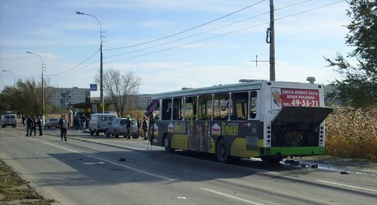 Krievijā satiksmes autobusā uzspridzinās teroriste pašnāvniece; vairāki bojāgājušie