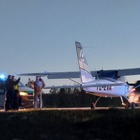 Полиция начала процесс по факту аварийной посадки самолета на Таллиннском шоссе