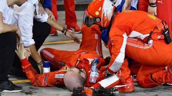 Ferrari pit stop