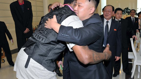 Kim Jong-Un and Dennis Rodman