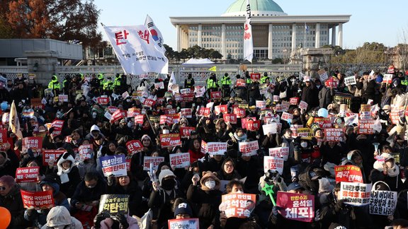 Dienvidkoreja protests