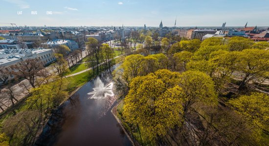 Virtuāli apskati desmit Rīgas parkus no putna lidojuma