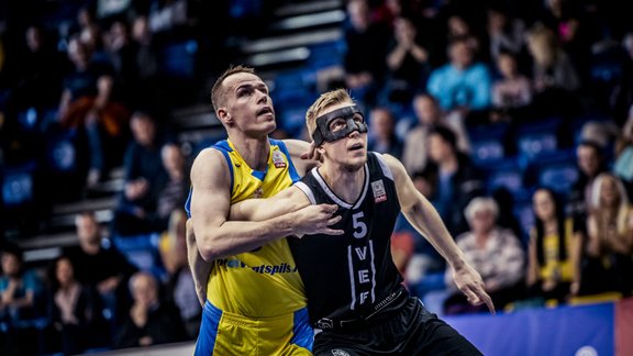 Basketbols, LBL fināls 2019, trešā spēle: Ventspils - VEF Rīga - 14