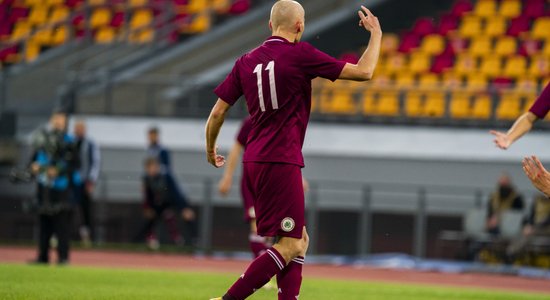 Latvijas U-21 futbola izlase svinīgā mačā pieveic Sanmarino