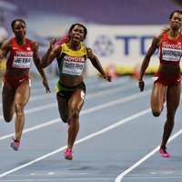 Jamaikai zelts arī pasaules čempionātā 100 metru sprintā dāmām