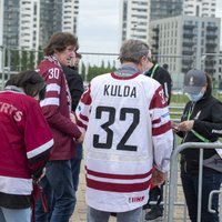 Foto: Beidzot! Pasaules hokeja čempionāts sagaida līdzjutējus