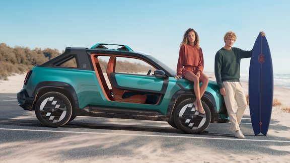 "Renault" izstrādājis elektrisku pludmales bagiju "JP4x4"