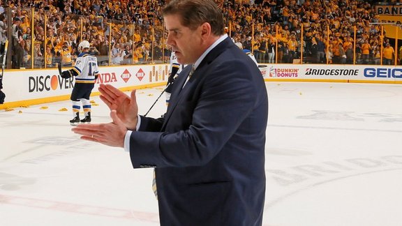 Head coach Peter Laviolette Nashville Predators