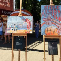 Noslēdzies Latvijas basketbola valstsvienības atbalstītāju plakātu konkurss 'Sportam vajag mākslu'