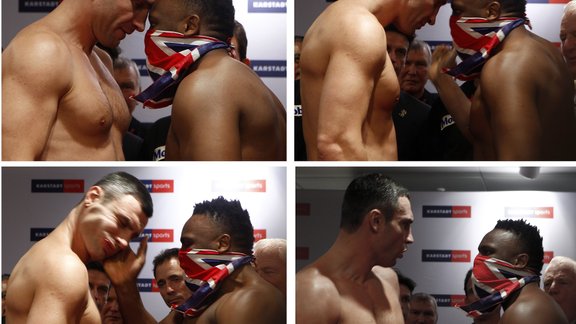 Vitali Klichko and Dereck Chisora