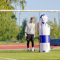 Foto: Latvijas futbolisti sāk gatavoties Baltijas kausam un superspēlei pret Vāciju