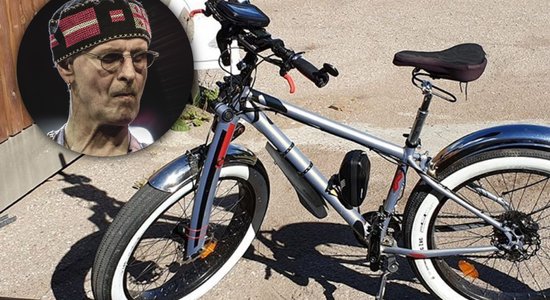 Garnadži nozaguši Ainara Virgas velosipēdu 'resnulīti'