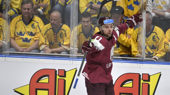 Hokejs, pasaules čempionāts: Latvija - Zviedrija