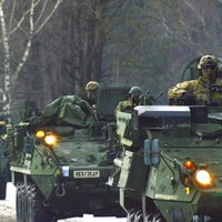 ФОТО: В Гаркалне выгрузили американскую военную технику
