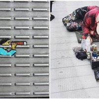 Māksla uz atkritumiem: Londonā uz nomestām košļājamajām gumijām top zīmējumi