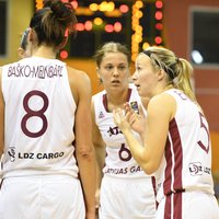 Latvijas basketbolistes pārbaudes spēlē zaudē Eiropas čempionei Serbijai