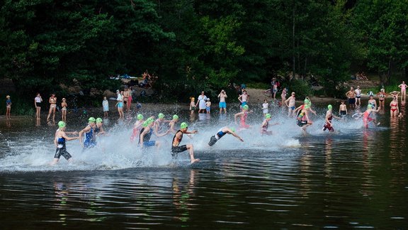 Triatlons: Eiropas kauss un Baltija čempionāts Mežparkā