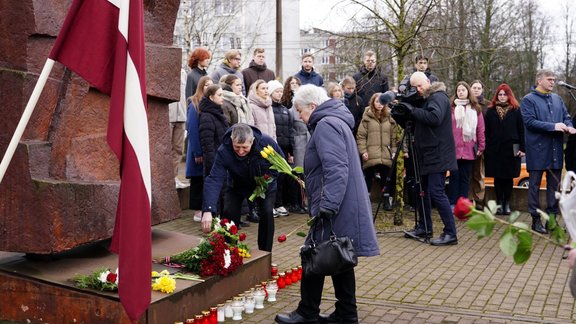 Komunistiskā genocīda upuru piemiņas pasākums Šķirotavas stacijā