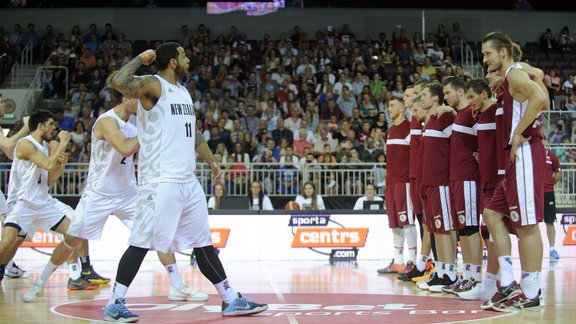 Latvijas izlases pārbaudes spēle basketbolā ar Jaunzēlandi - 1