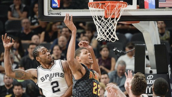 Basketbols, NBA: Sanantonio "Spurs" pret Atlantas "Hawks" - 3