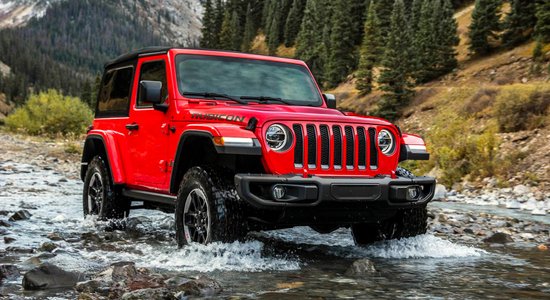 Jaunais 'Jeep Wrangler' ar klasisku dizainu un modernām tehnoloģijām