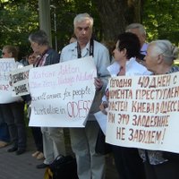 Сорок дней трагедии в Одессе - в Риге прошла вторая акция поддержки (+видео)