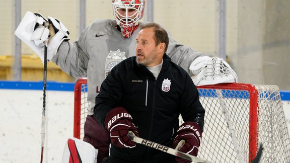 Artūrs Irbe, Latvijas hokeja izlase, hokejs, treniņš pirms pārbaudes turnīra