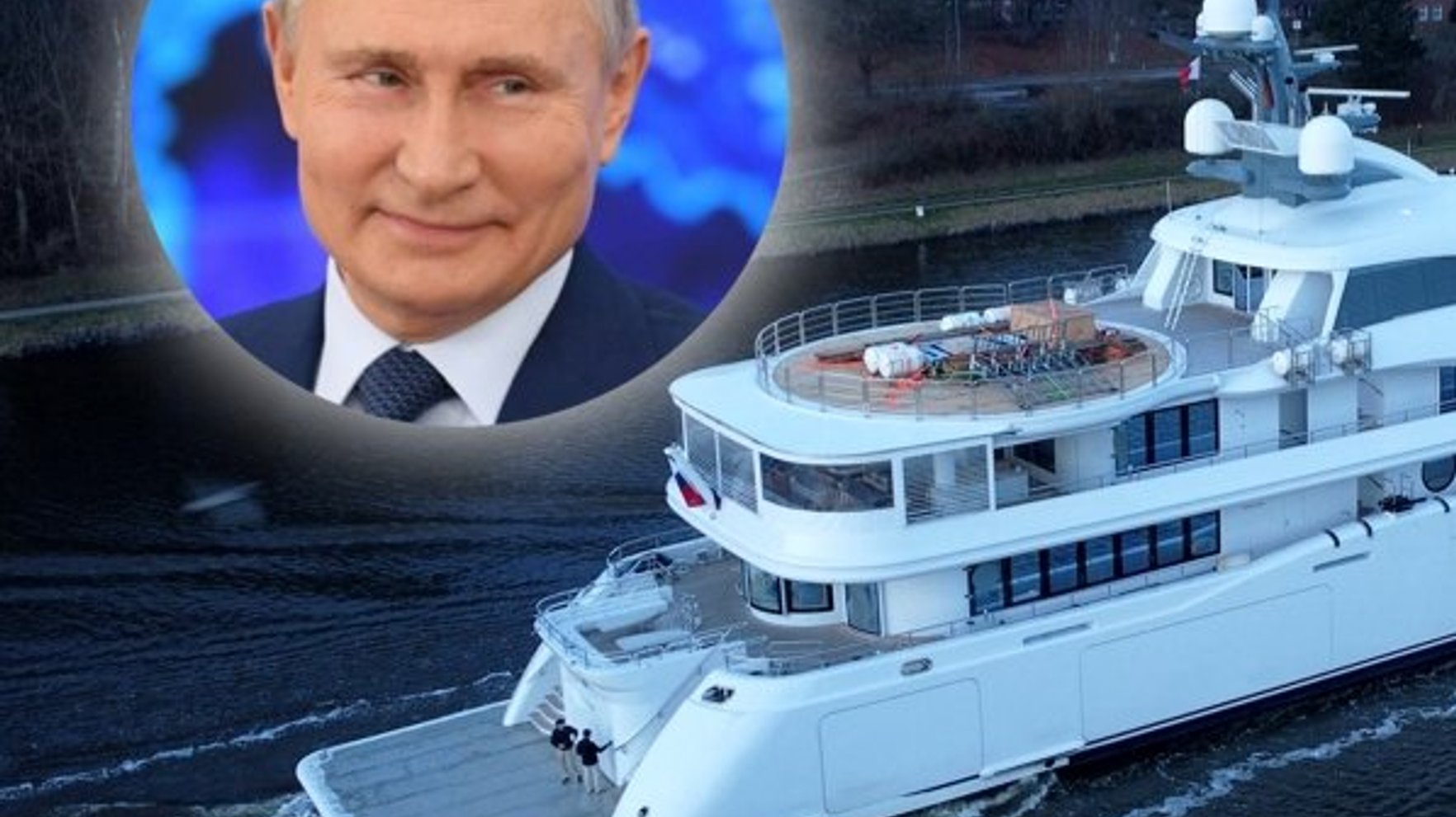 Dānijas ūdeņos pamanīta Putina jahta, ko eskortē divi karakuģi