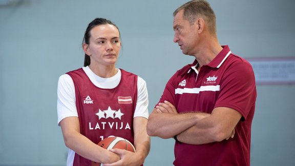 Basketbols, Latvijas sieviešu izlase, treniņš - 1