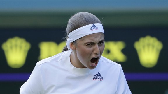 Teniss, Vimbldonas čempionāts: Jeļena Ostapenko - Ketija Danna - 2