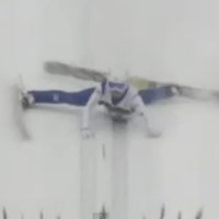 Самый неудачливый прыгун с лыжного трамплина