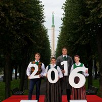 Foto: Reģistrēšanās 'Lattelecom' Rīgas maratonam sākas ar 'Apņemšanās dienu'