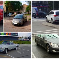 Foto: Aculiecinieki fiksē parkošanās nekauņas no visas Latvijas